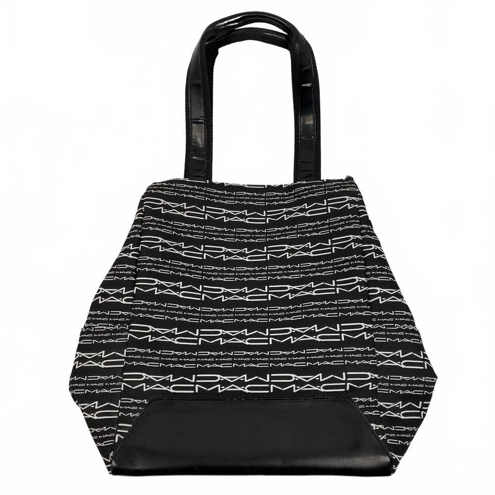 MAC Cosmetics Black White Matt Murphy Medium Monogram Tote | Canvas Tote OS